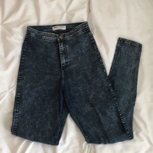 American Apparel High Waist Acid Wash Easy Jeans